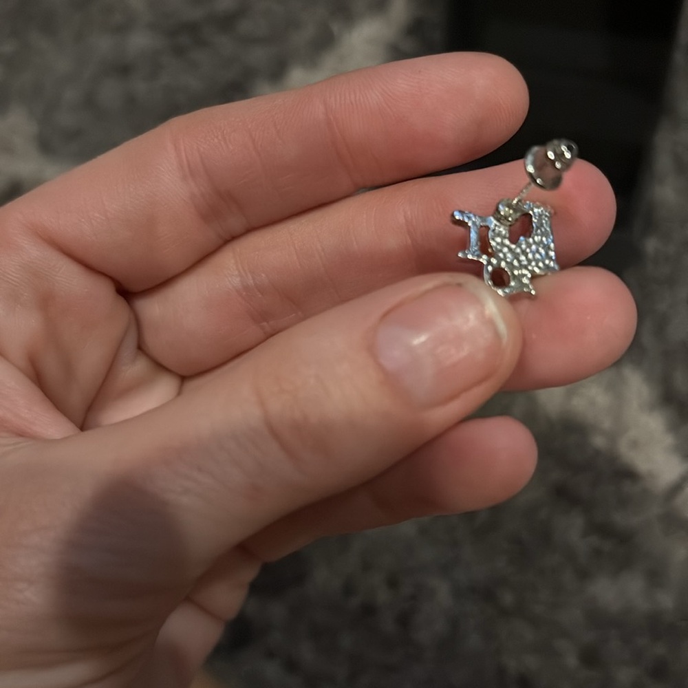 Authentic Dior Rhinestone Earrings - Picture 5 of 7